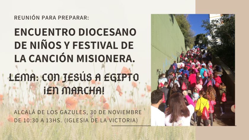 Convocatoria para la reunión preparatoria del Encuentro y Festival misionero