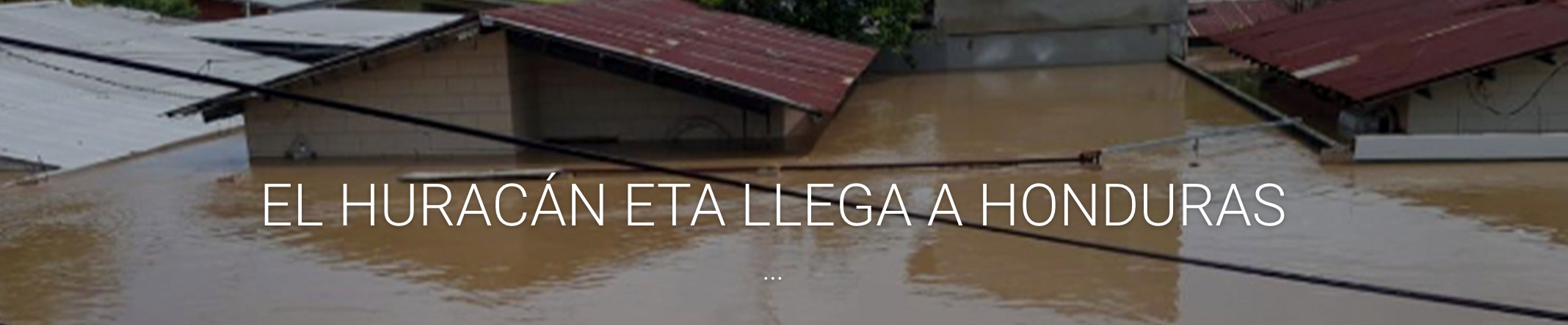 inundaciones por huracán Eta en Honduras