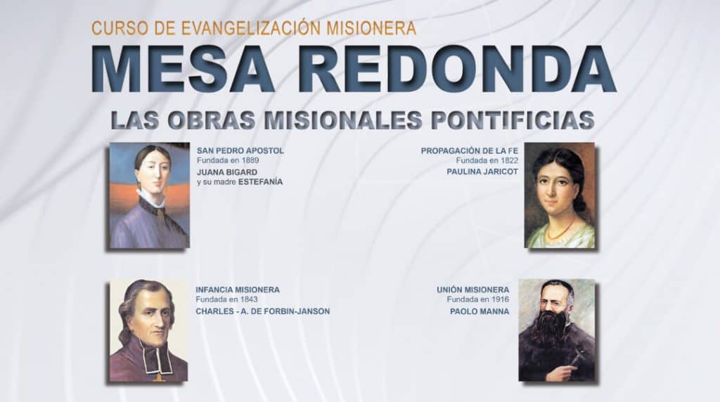 Imagen de los fundadores de las cuatro Obras Misionales Pontificias