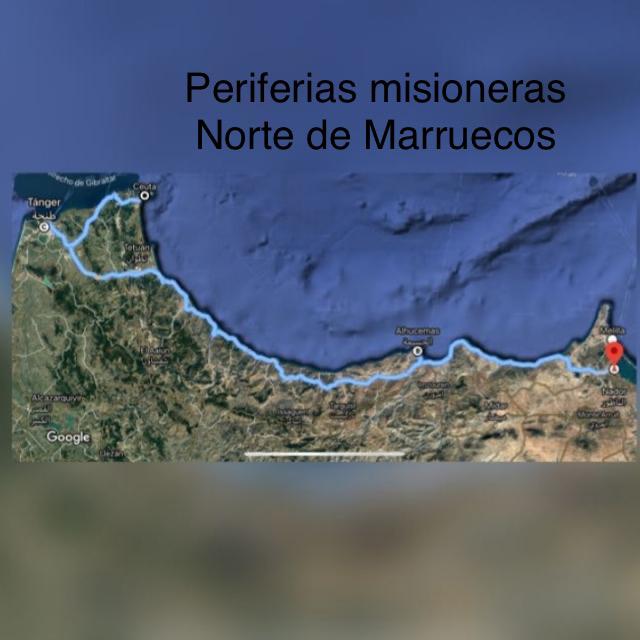 Mapa del norte de Marruecos